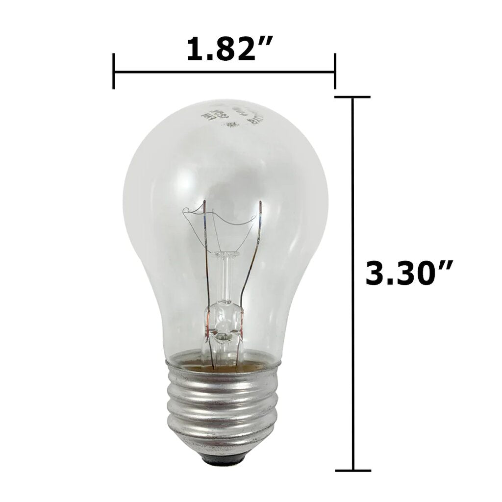 25 pack - Satco S3810 40W A15 Warm White Incandescent Light Bulb