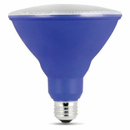 4 pack - Feit Electric PAR38/B/10KLED/BX 7W PAR38 Blue LED Light Bulb