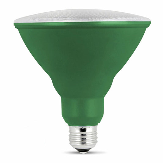 4 pack - Feit Electric PAR38/G/10KLED/BX 7W PAR38 Green LED Light Bulb