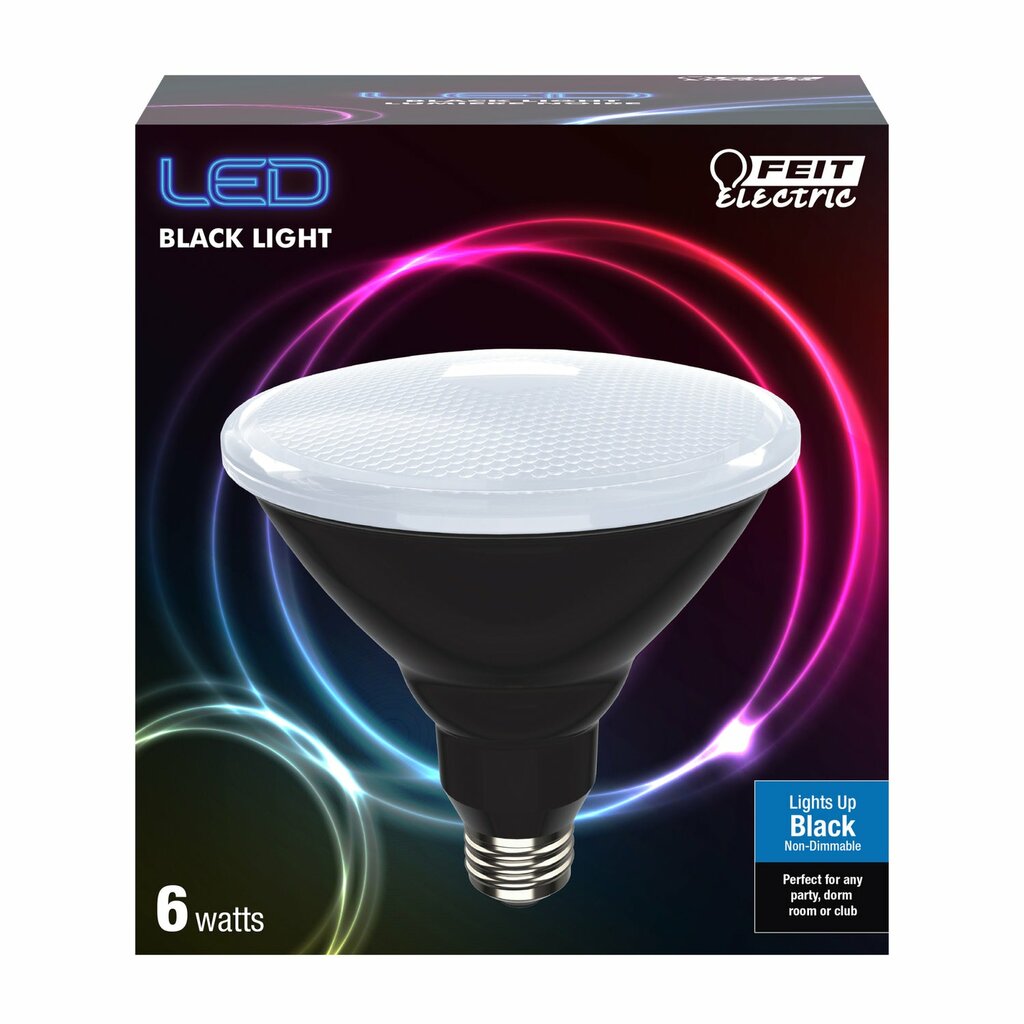 4 pack - Feit Electric PAR38/BLB/LED/24 6W PAR38 Blacklight LED