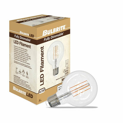 4 pack - Bulbrite 862877 8.5W G25 Soft White Light Bulb