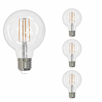 4 pack - Bulbrite 862876 8.5W G25 Warm White LED Light Bulb