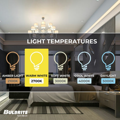4 pack - Bulbrite 862874 4W G16 Warm White Light Bulb