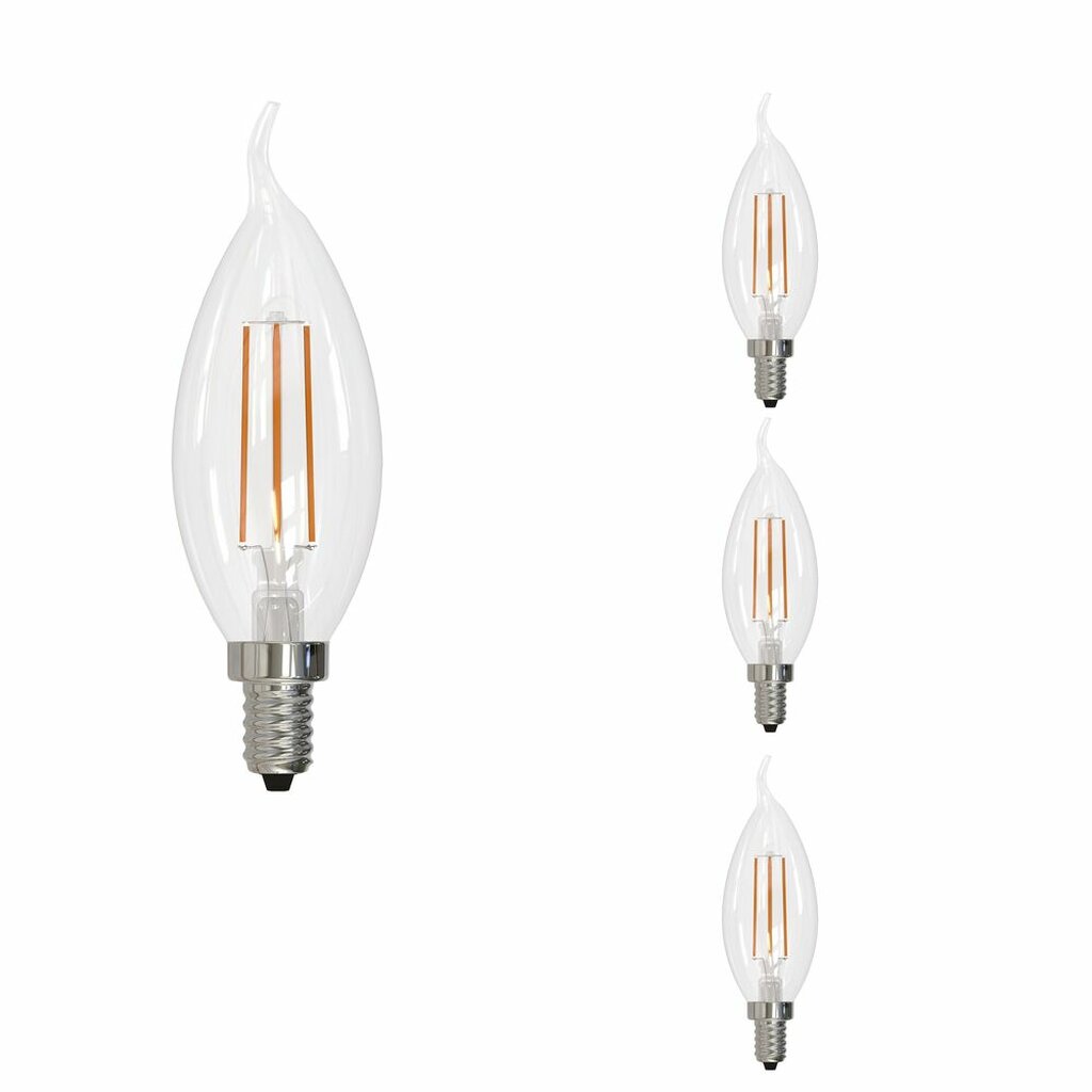 4 pack - Bulbrite 862871 5W CA10 Soft White Light Bulb