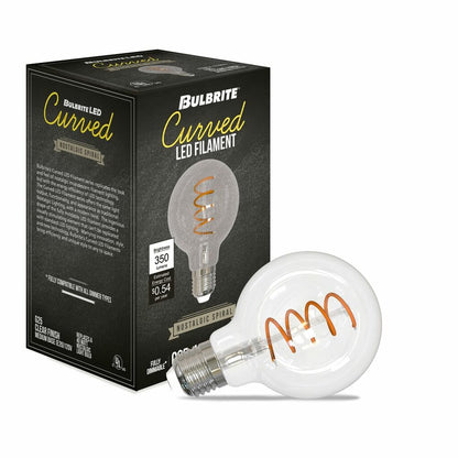 4 pack - Bulbrite 862868 4.5W G25 Amber Light Bulb