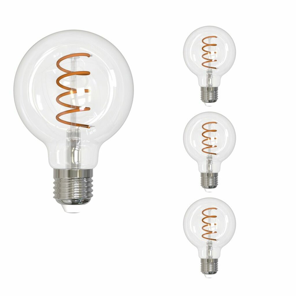 4 pack - Bulbrite 862868 4.5W G25 Amber Light Bulb