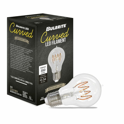 4 pack - Bulbrite 862866 4.5W A19 Amber Light Bulb