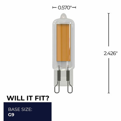 4 pack - Bulbrite 862862 3.5W G9 Warm White Light Bulb