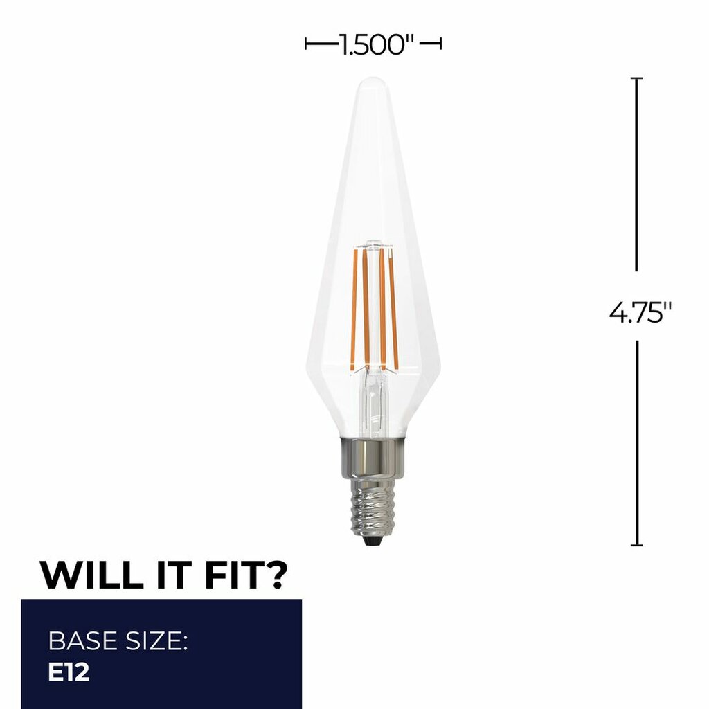 4 pack - Bulbrite 862861 4W Prism Soft White Light Bulb