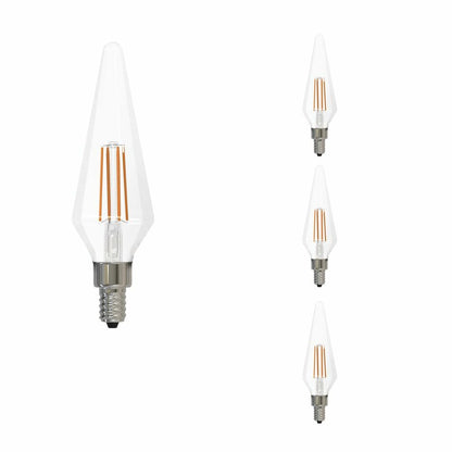 4 pack - Bulbrite 862861 4W Prism Soft White Light Bulb