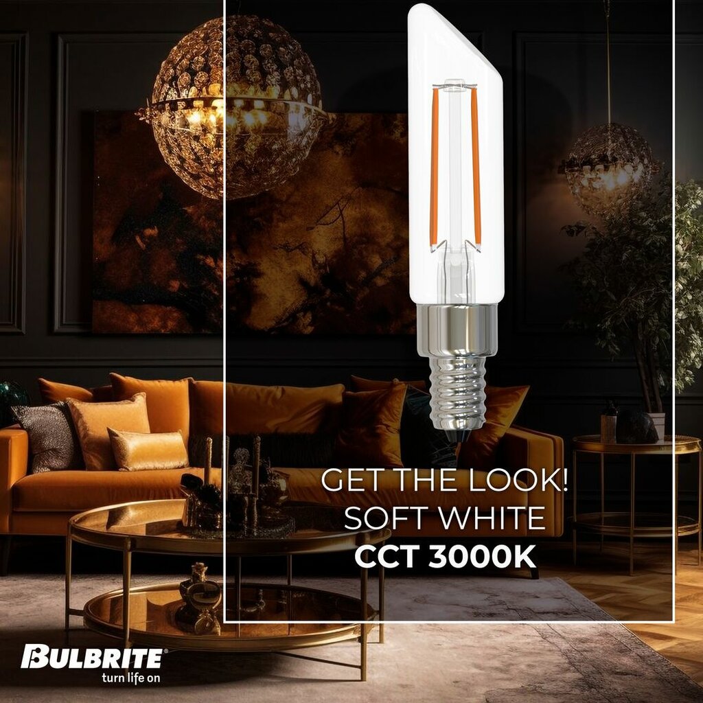 4 pack - Bulbrite 862860 4W T6 Soft White Light Bulb