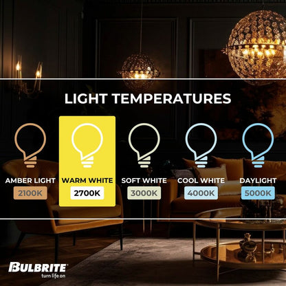 4 pack - Bulbrite 862859 4W T6 Warm White Light Bulb
