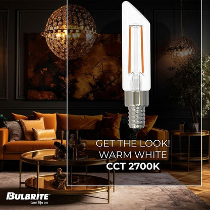 4 pack - Bulbrite 862859 4W T6 Warm White Light Bulb
