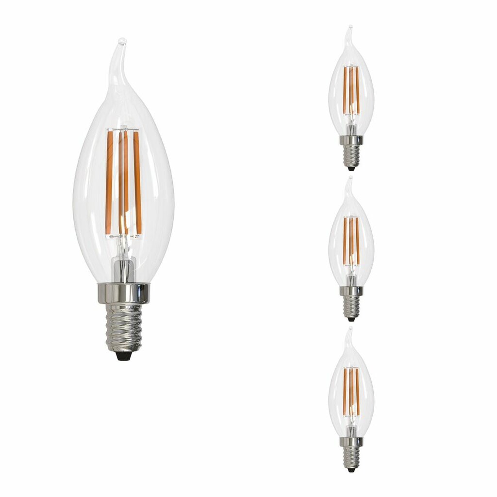 4 pack - Bulbrite 862857 6.5W CA10 Warm White Light Bulb
