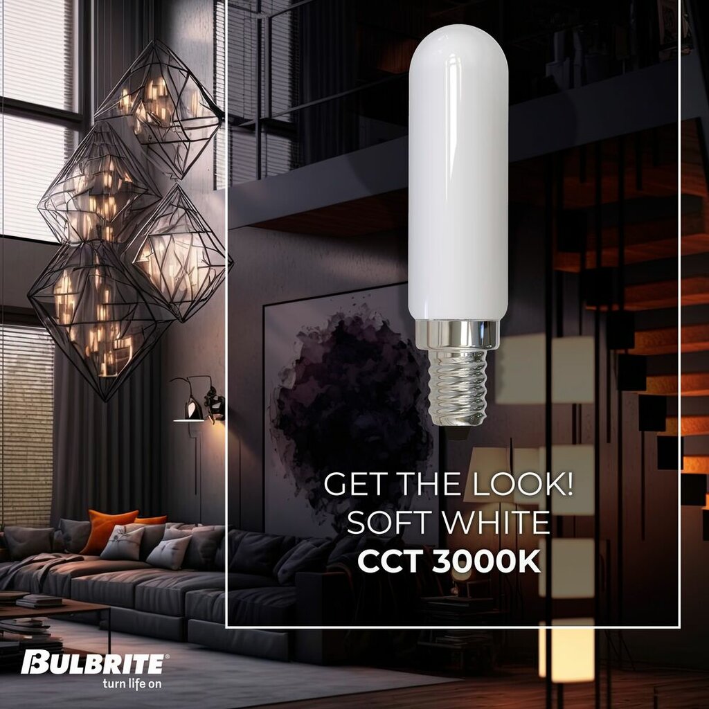 4 pack - Bulbrite 862854 4.5W T6 Soft White Light Bulb