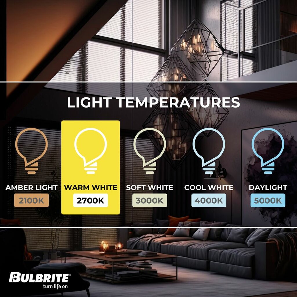 Bulbrite 862853 4.5W T6 Warm White LED Light Bulb