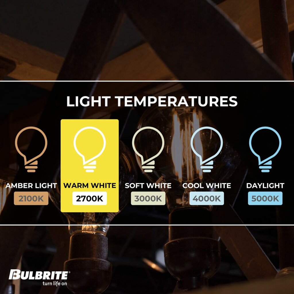 4 pack - Bulbrite 862850 13W G25 Warm White Light Bulb