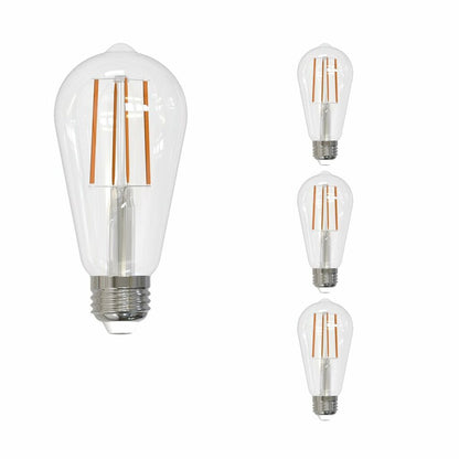 4 pack - Bulbrite 862849 13W ST18 Soft White Light Bulb