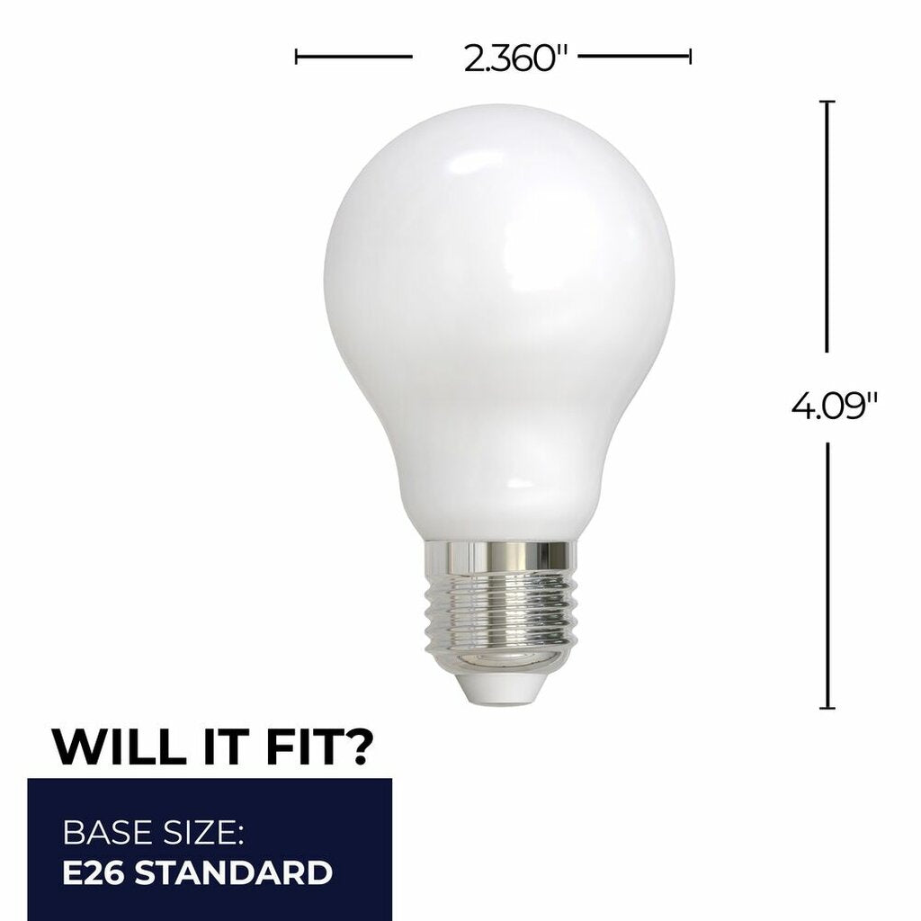 4 pack - Bulbrite 862846 7W A19 Warm White Light Bulb