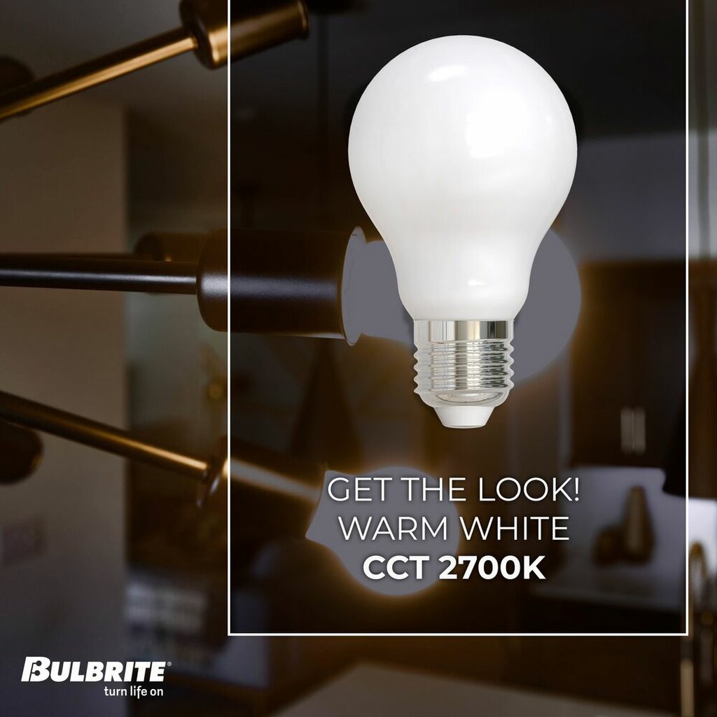4 pack - Bulbrite 862846 7W A19 Warm White Light Bulb