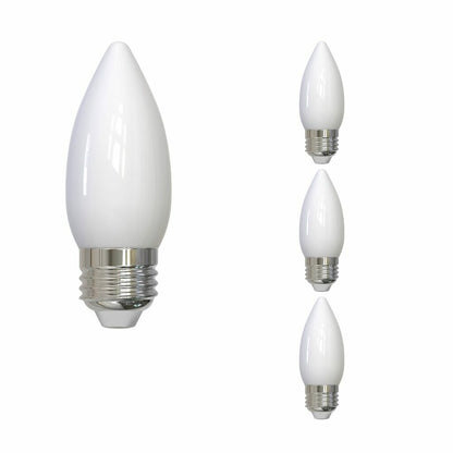 4 pack - Bulbrite 862844 5.5W B11 Warm White Light Bulb