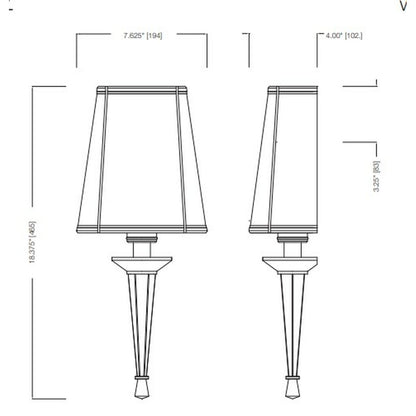 Aluche 31119 Decorative Fixture Royal Bronze Linen Shade w/Brown