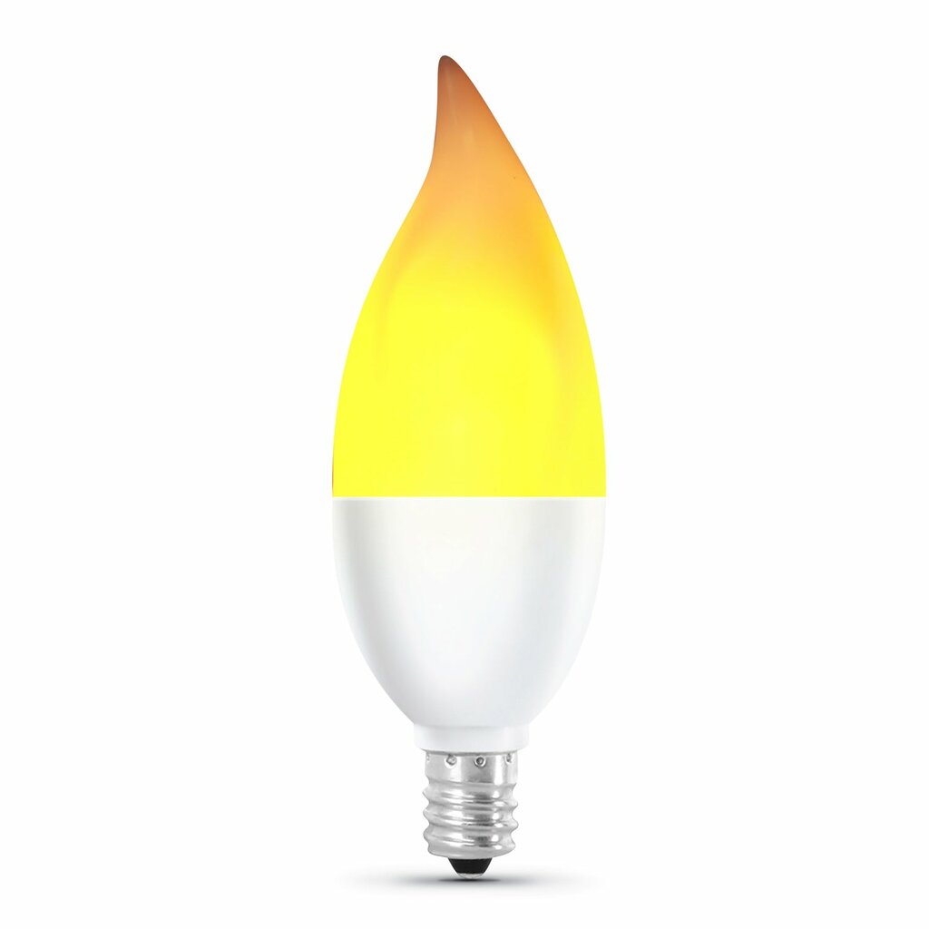 2 pack - Feit Electric BPFLAME/C/LED/2 2W CA10 Warm Flame LED