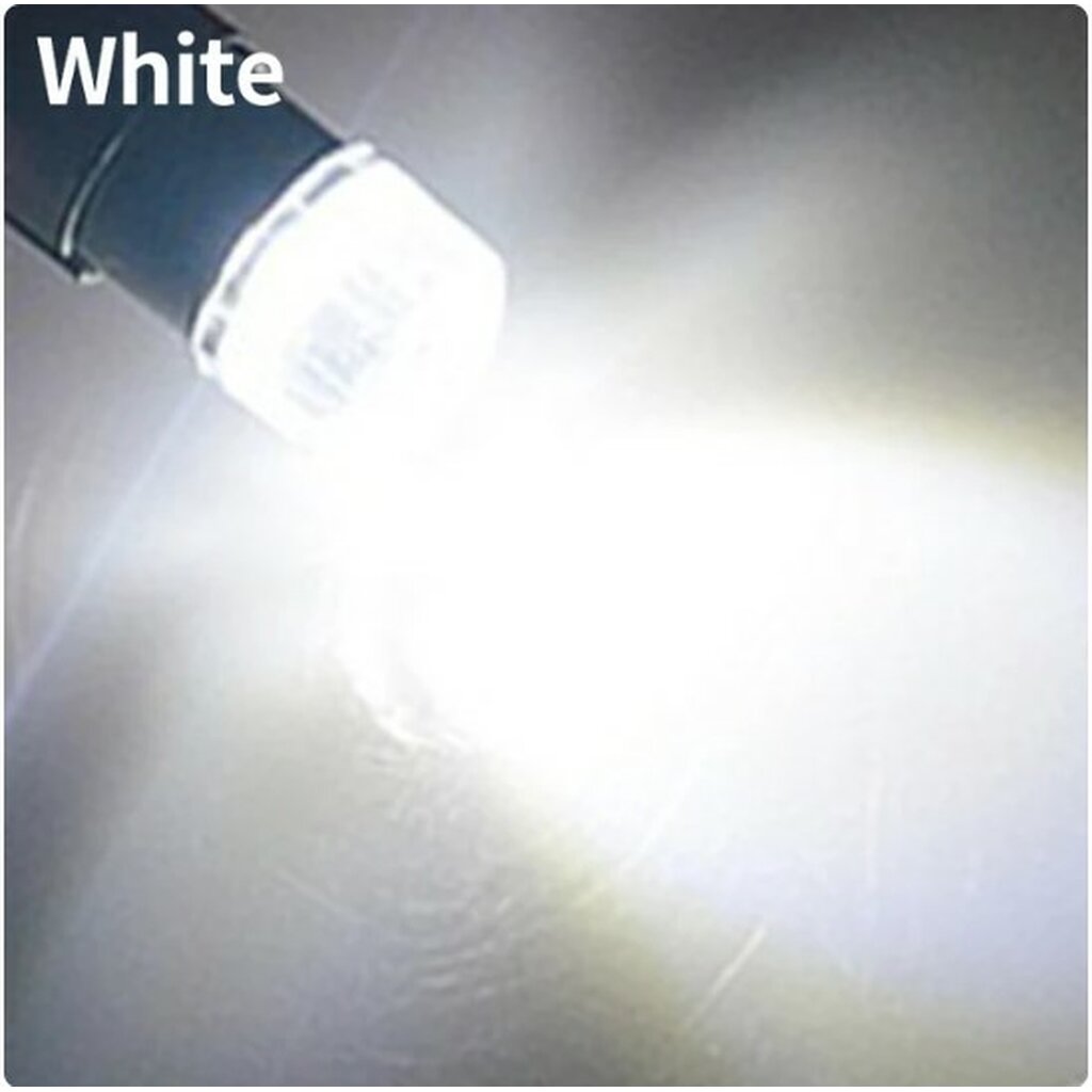 10 pack - BA9S LED T4W 3030 0.35W Super White LED Light Bulb