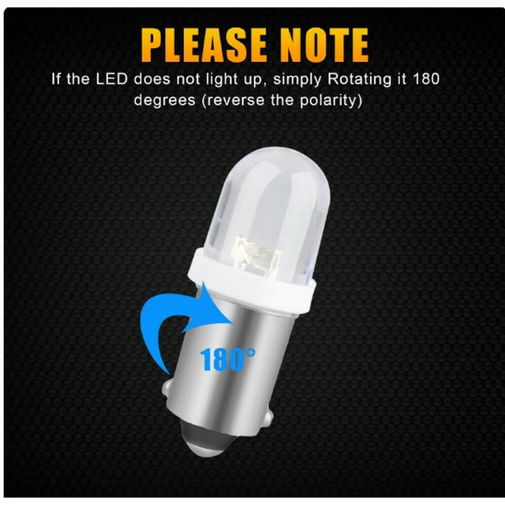 10 pack - 20X BA9S Super White LED Light Bulb