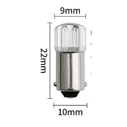 10 pack - BA9S LED T4W 3030 0.35W Super White LED Light Bulb