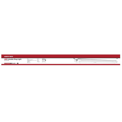 Satco 62-928 36W LED Shop Light Fixture White Finish; 4000K