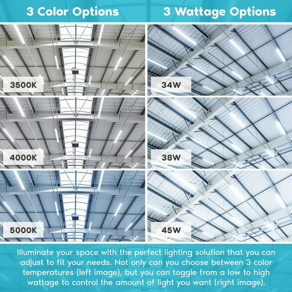 Luxrite LR25185 34W/38W/45W LED Strip Dimmable Fixture 4' SLIM LINEAR