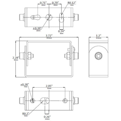 LED One AO0337-415 Trunnion Trunnion Mount LED