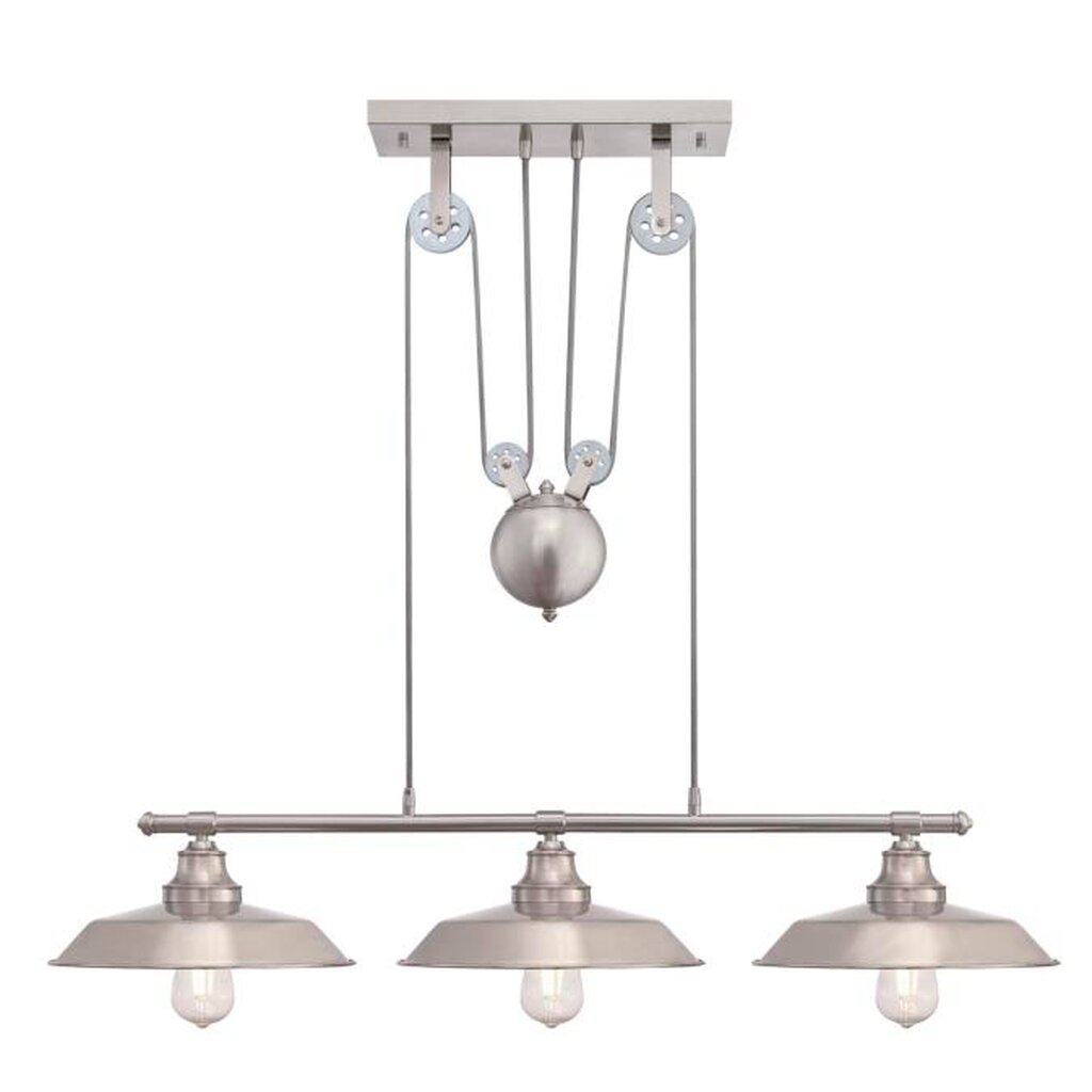 Westinghouse 6369900 Pendant Fixture Iron Hill 3 Light Island Pulle