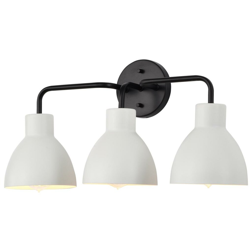 Satco 60-6786 Vanity Fixture Sloan; 3 Light; Matte Black Finish with