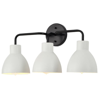Satco 60-6786 Vanity Fixture Sloan; 3 Light; Matte Black Finish with