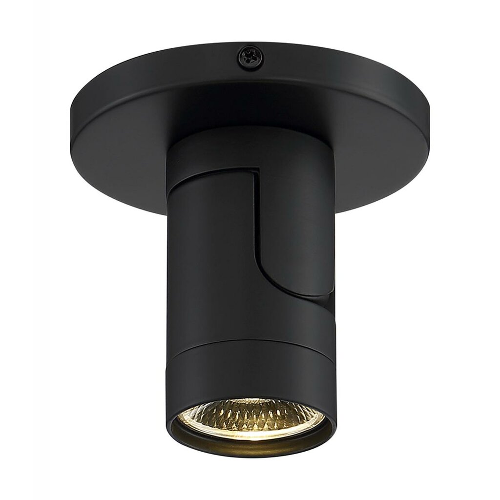 Satco 62-1105 12W LED Monopoint Dimmable Fixture Black; Barrel; 3000K;