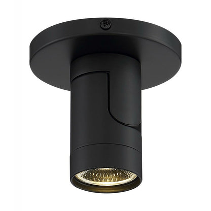 Satco 62-1105 12W LED Monopoint Dimmable Fixture Black; Barrel; 3000K;