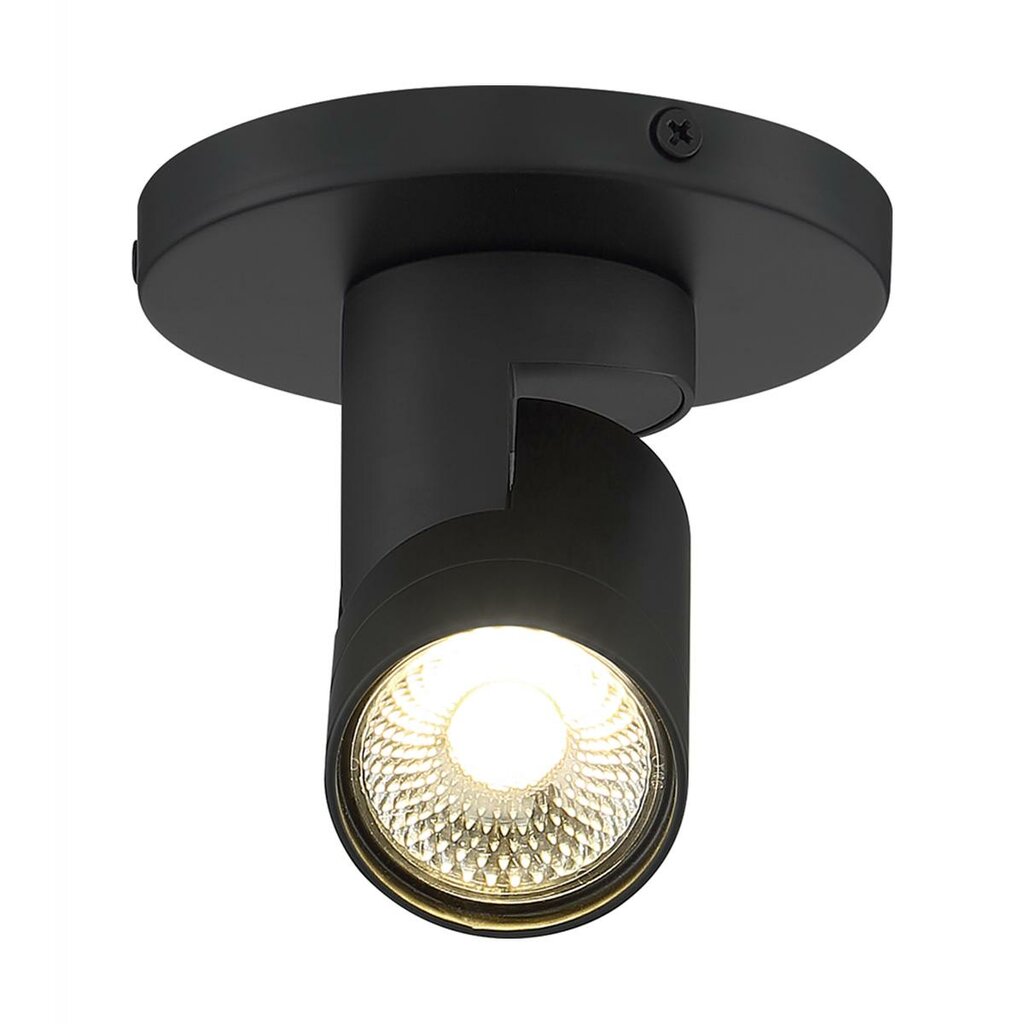 Satco 62-1105 12W LED Monopoint Dimmable Fixture Black; Barrel; 3000K;