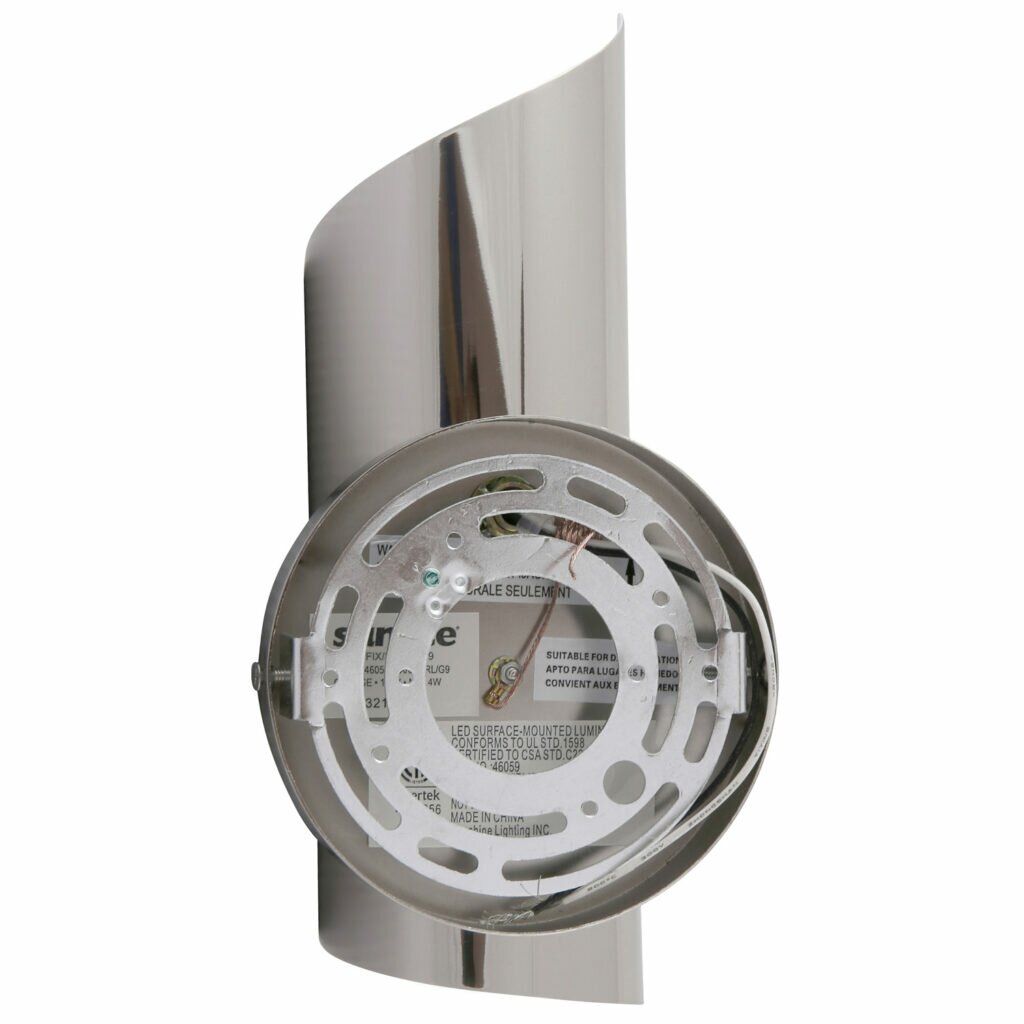 Sunlite 46059-SU Fixture 46059 Steel Swirl Decorative Wall Sconce CCT