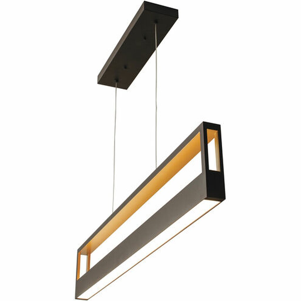AFX ECHP4830LAJMVBK LED Pendant Fixture Echo 45 inch Black Linear
