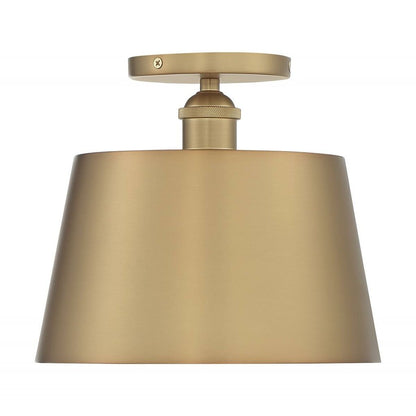 Satco 60-7322 Semi Flush Fixture Motif; 1 Light; 10 in.; Semi-Flush