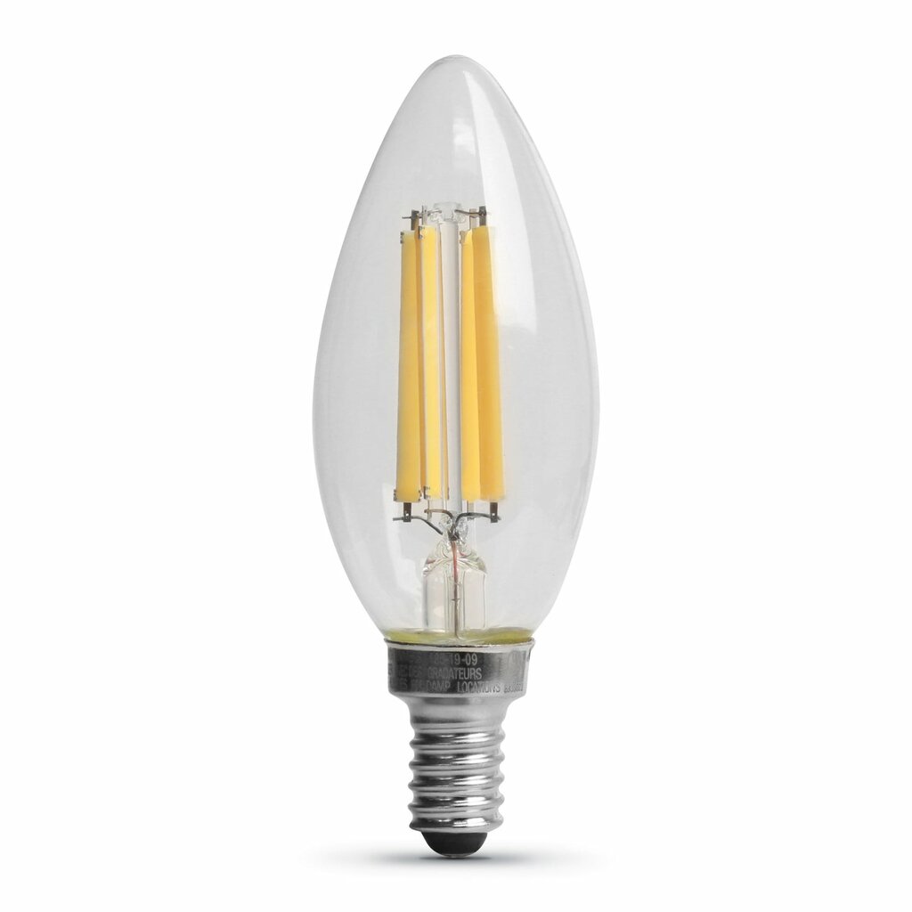 2 pack - Feit Electric BPCTC75/827/LED/2 7.5W B10 Warm White LED