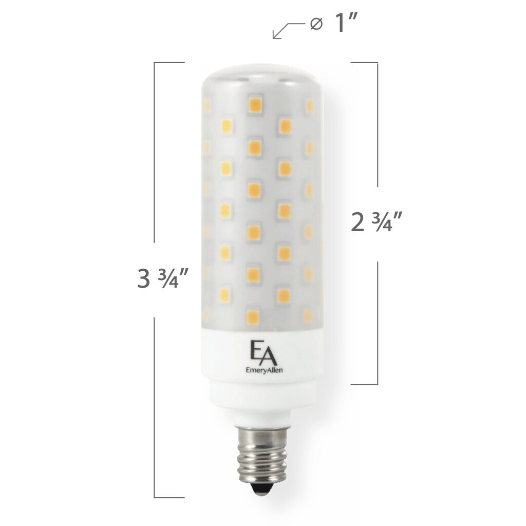 EmeryAllen EA-E12-8.5W-001-279F-D 8.5W Warm White LED Light Bulb