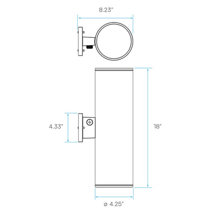 Luxrite LR40339 20W/30W/40W LED Up Down Dimmable Fixture