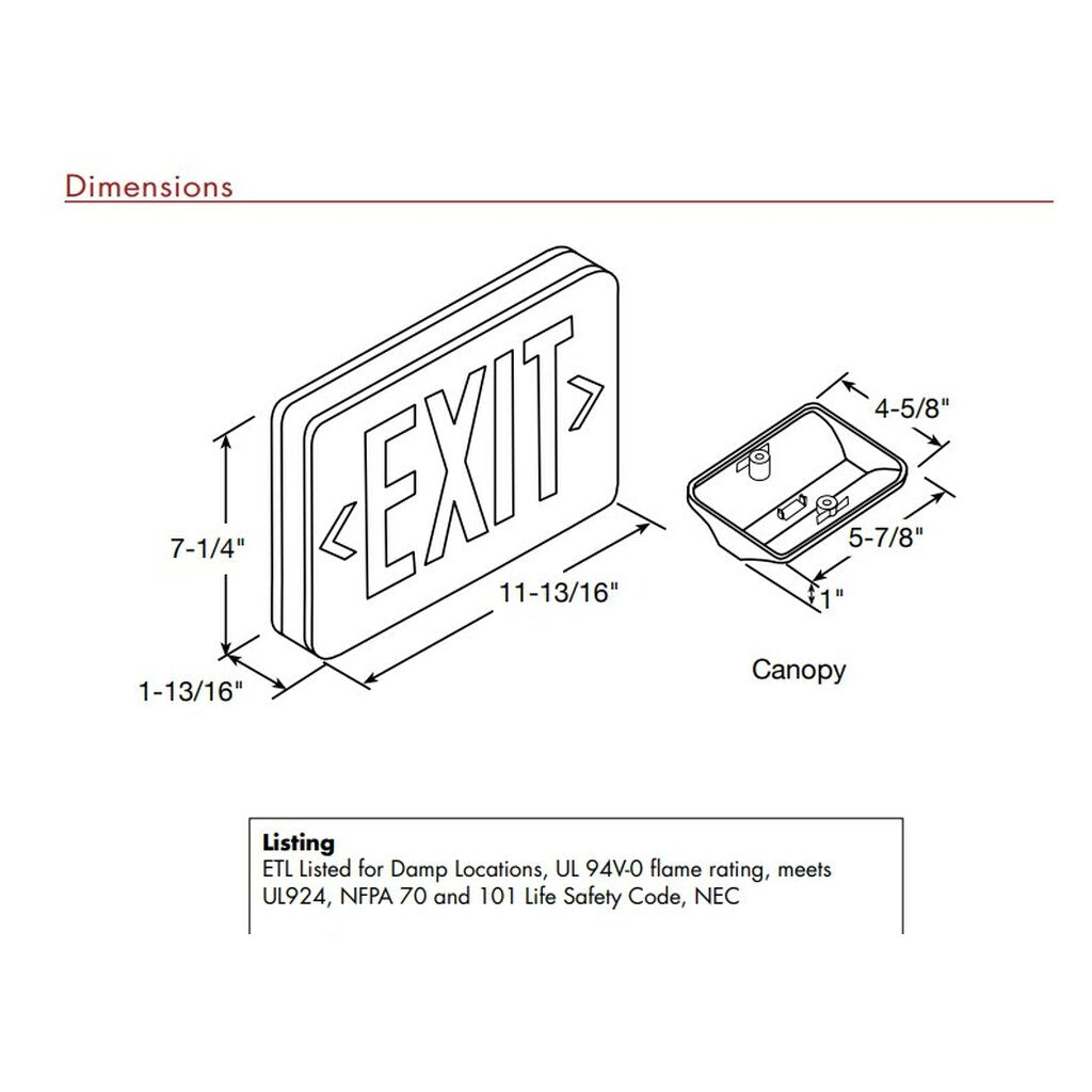 TCP 22742 - AC Power Only 2W LED AC Power Only Fixture Compact