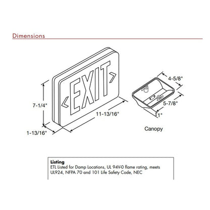 TCP 22742 - AC Power Only 2W LED AC Power Only Fixture Compact