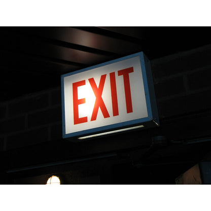 Lithonia CHP ENA M5 Glass Lens Incandescent EXIT WITH NO ARROW