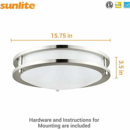 Sunlite 87796-SU 24W LED Ceiling Fixture Dimmable Fixture Surface