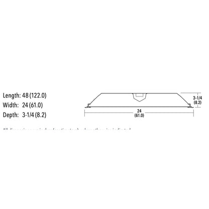 Lithonia 2GTL4 A12 120 LP840 29W LED Fixture Contractor Select Lensed